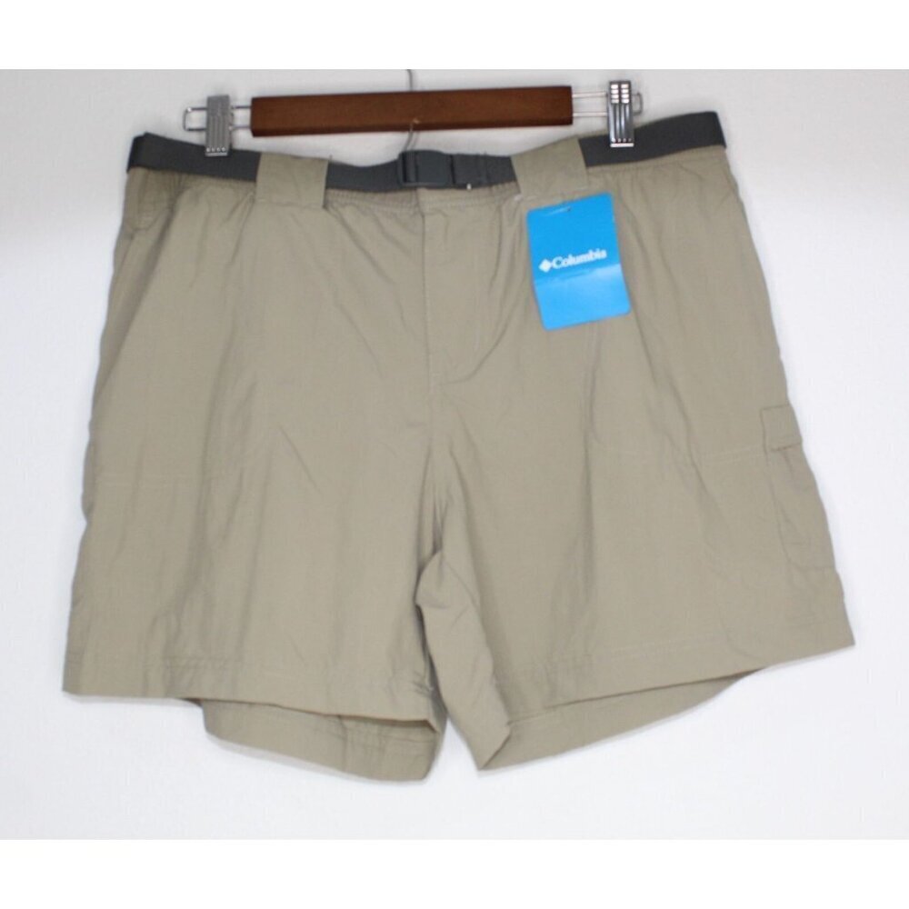 Columbia Sandy River Women L Tusk Nylon Regular Fit Belted Cargo Shorts NWT